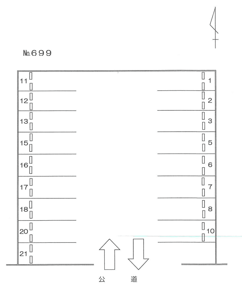 ６９９の駐車配置図