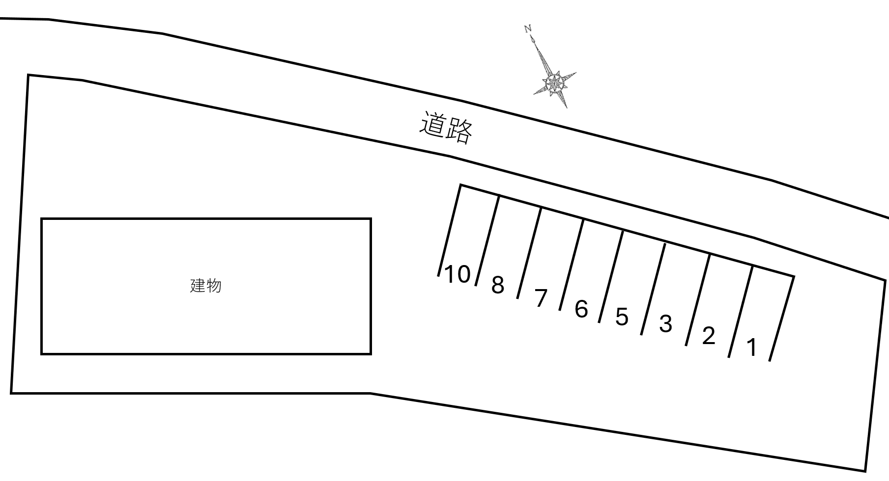 メゾンエースの駐車配置図