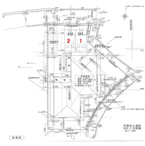 ハイツｔｏｒｔｕｅの駐車配置図