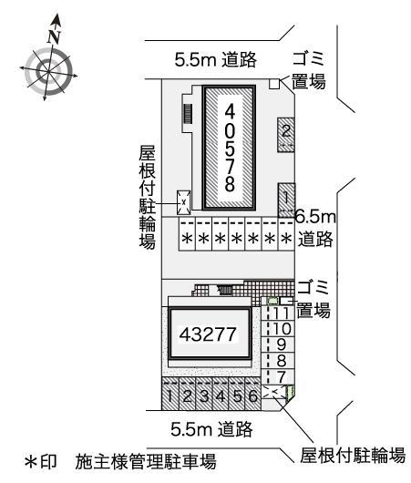ＫＡＥＤＥ(40578)の駐車配置図