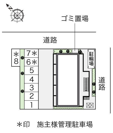 アカツキ(13830)の駐車配置図