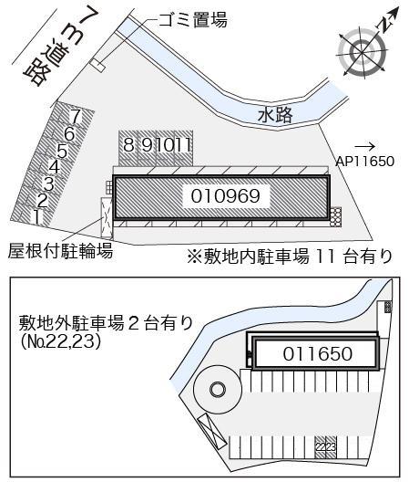 Ａｖｅｎｕｅ壱番館(10969)の駐車配置図