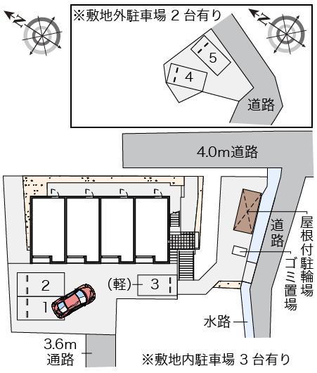 プランドール(54820)の駐車配置図