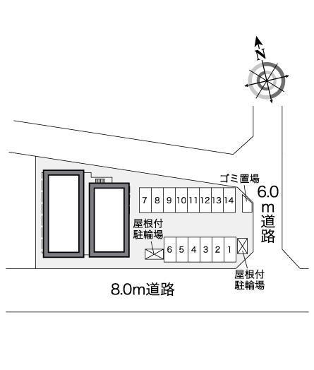 虹の架け橋(27752)の駐車配置図