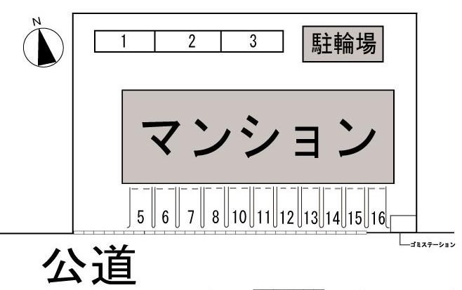 ファミール大門の駐車配置図