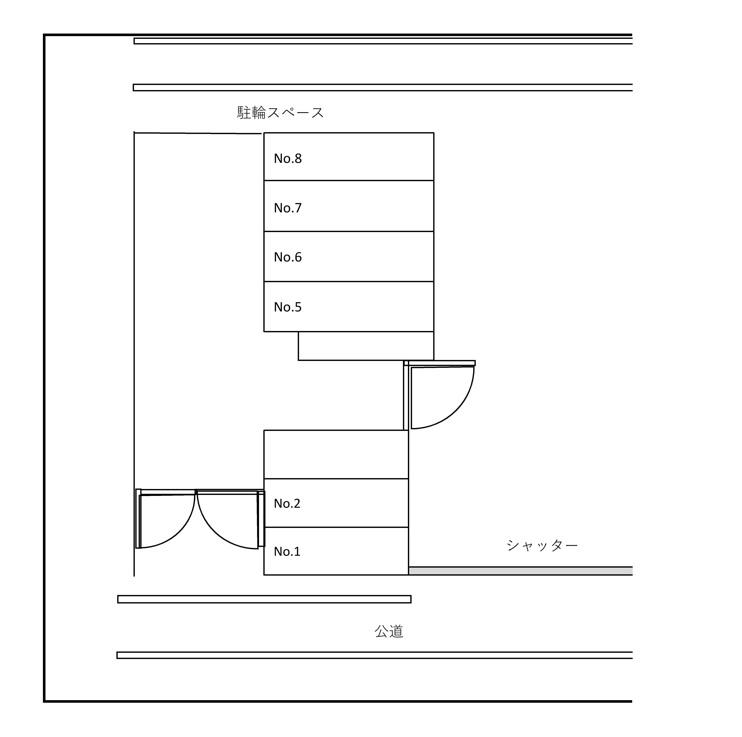 ライブネスU(ライブネスユー)の駐車配置図