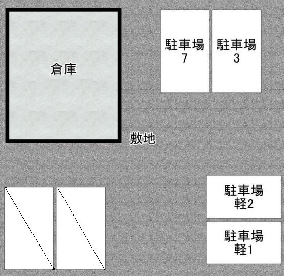 則貞５丁目　駐車場の駐車配置図