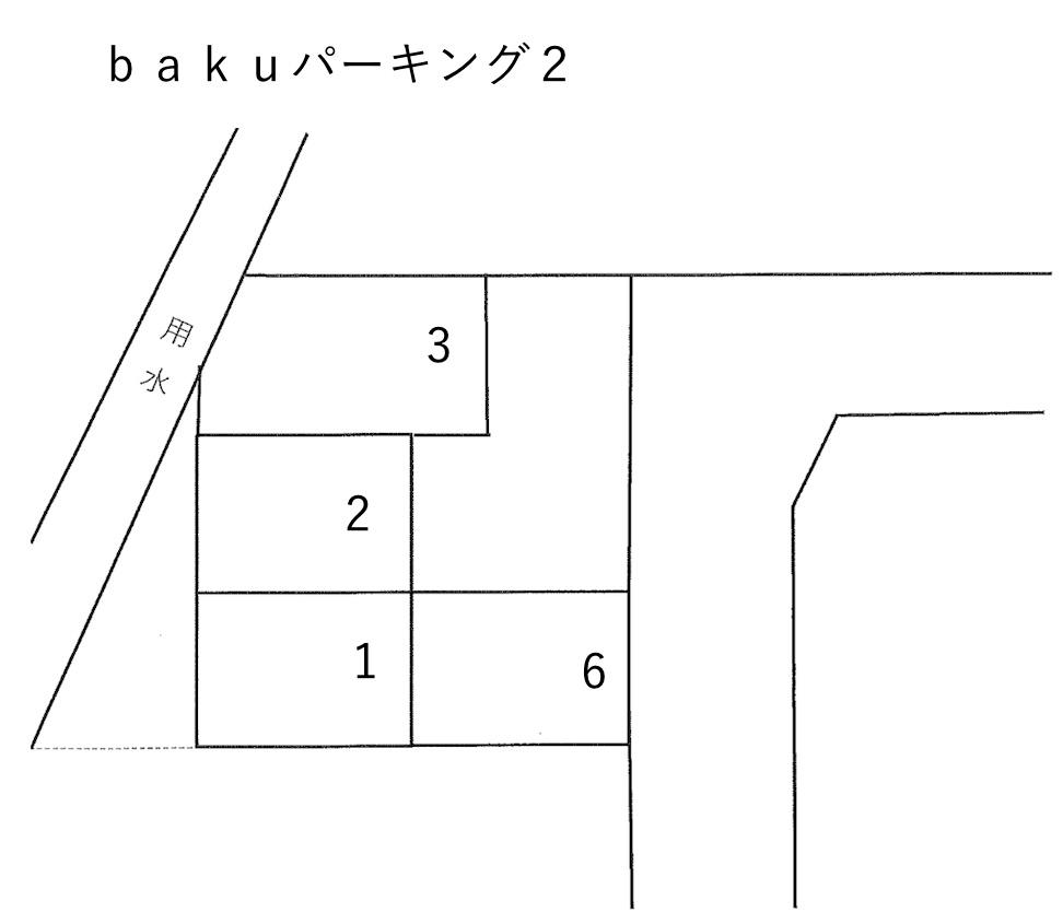 ｂａｋｕパーキング２の駐車配置図