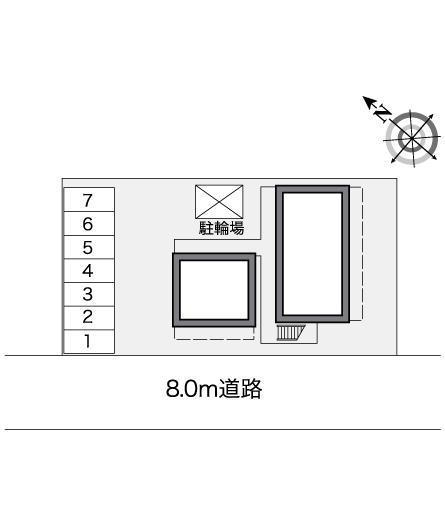 ピースフル(25358)の駐車配置図