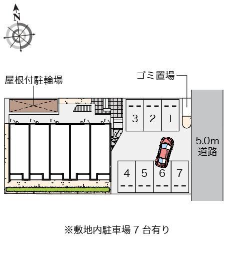 クレイノアベイユＮⅡ(57619)の駐車配置図