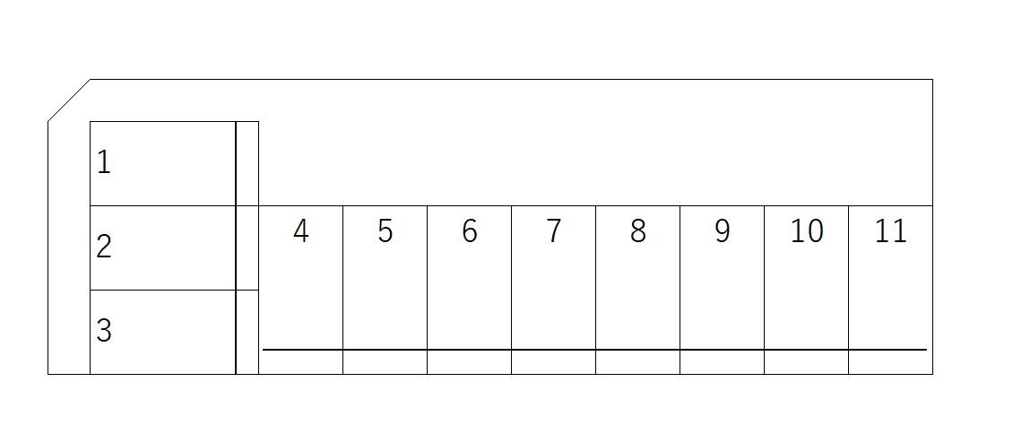 Ｍ・Ｔ溝沼パーキングの駐車配置図