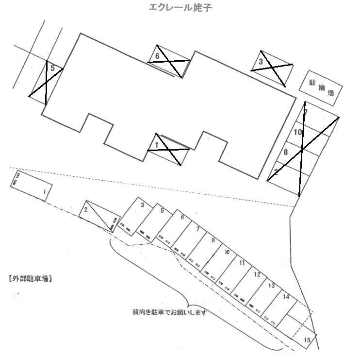 330054の駐車配置図