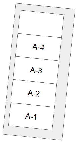 佐貫駅前第９の駐車配置図