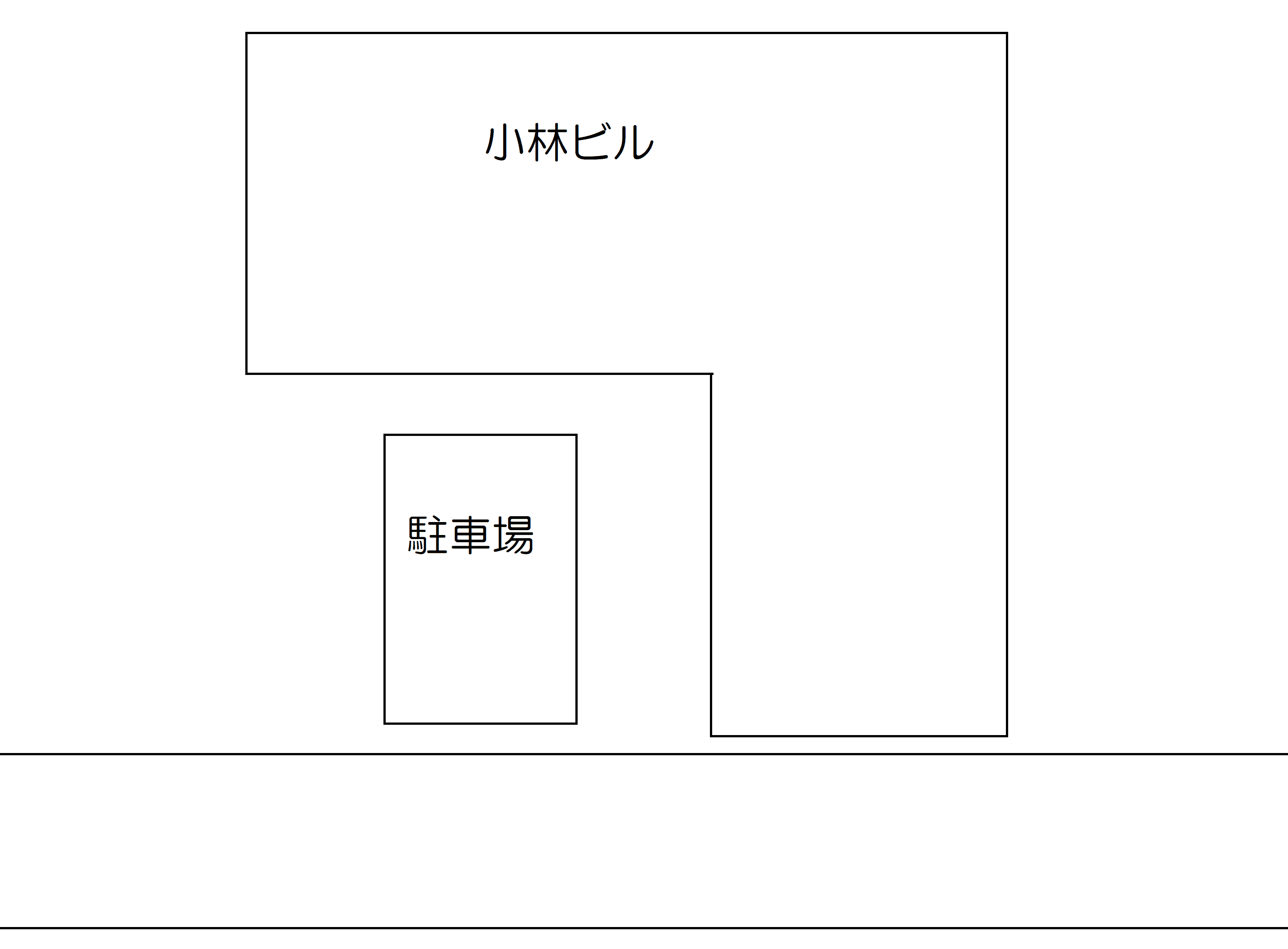 小林ビルの駐車配置図