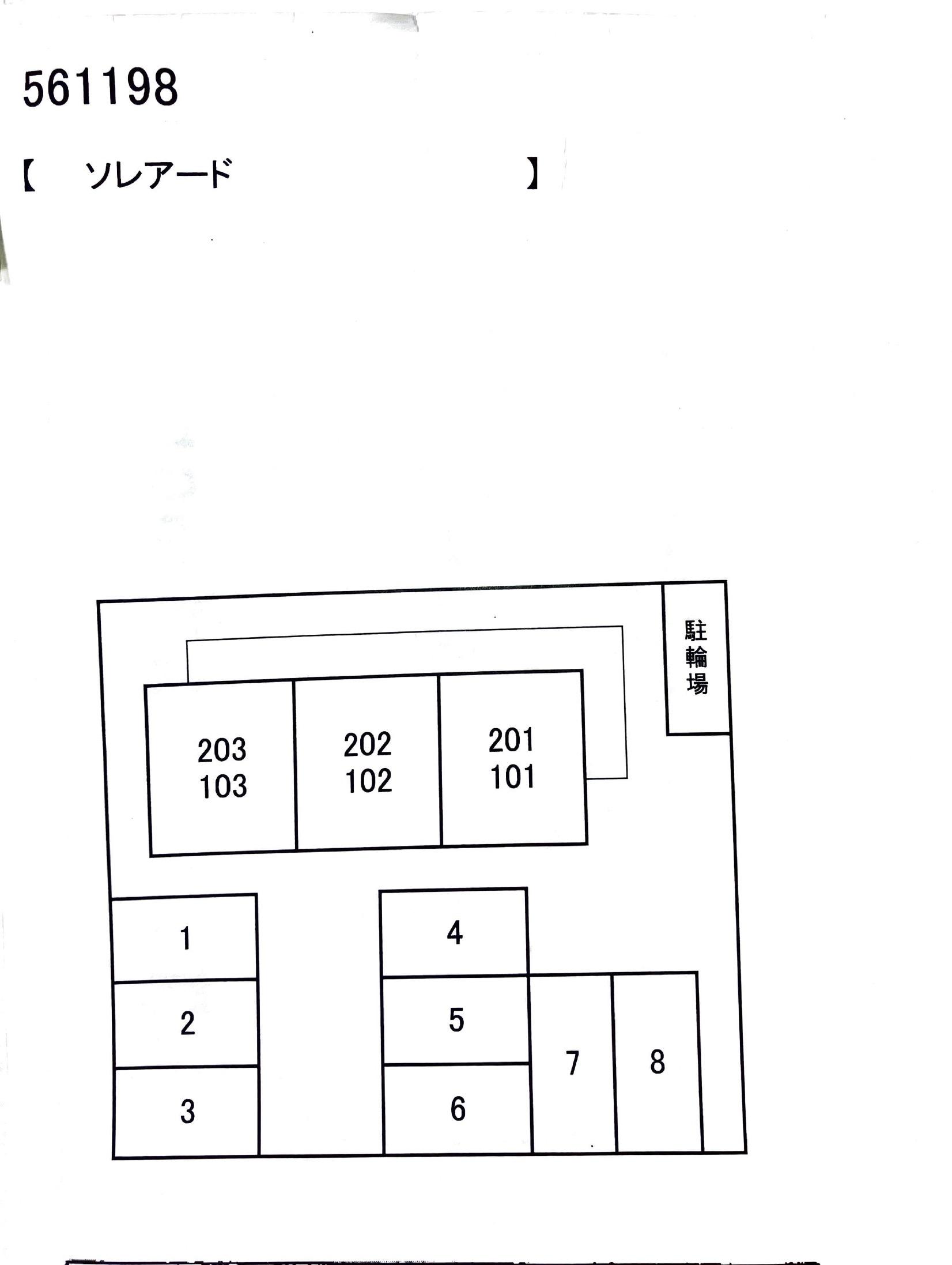 ソレアードの駐車配置図