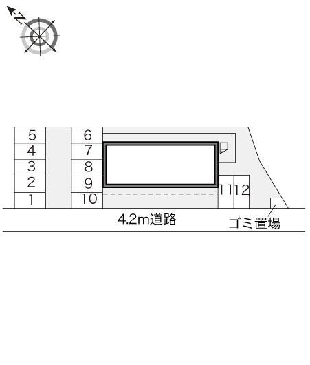 Ｖｉｖｌｅ．Ｋ(16119)の駐車配置図