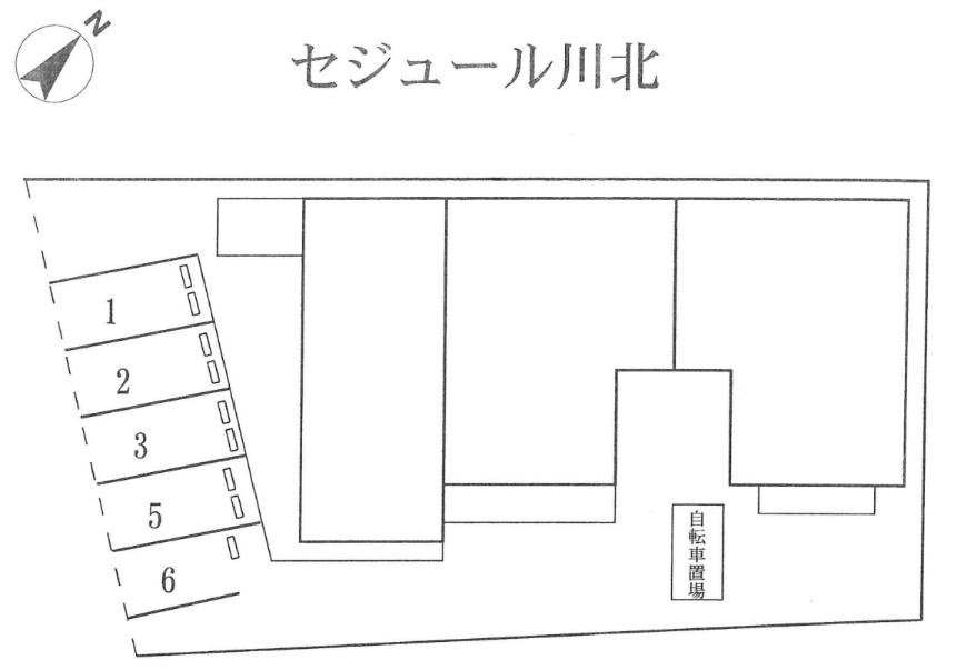 セジュール川北の駐車配置図