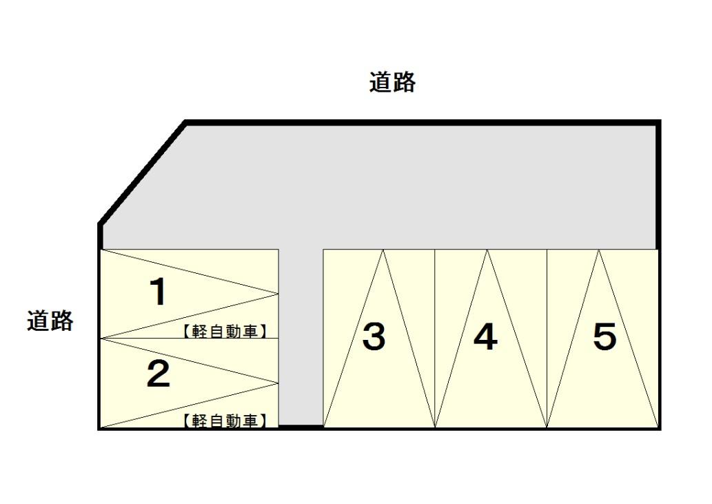 桶川坂田西駐車場の駐車配置図