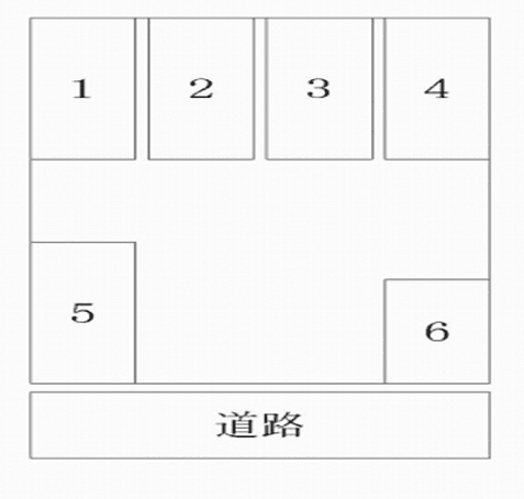 ハイランド第6PKの駐車配置図