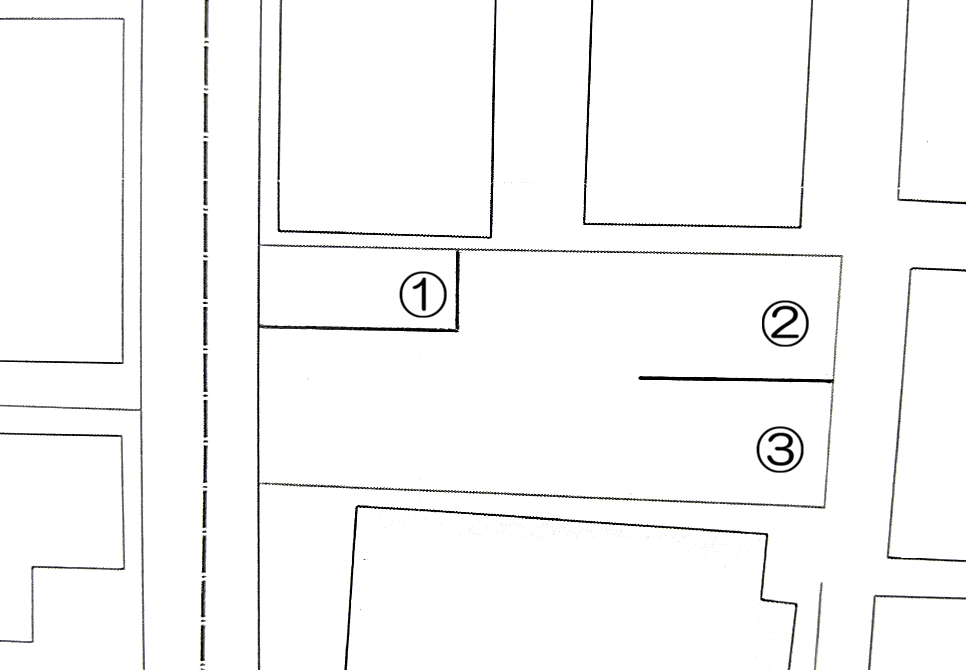 中村駐車場の駐車配置図