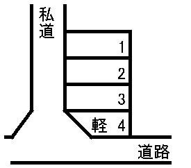 大東駐車場の駐車配置図