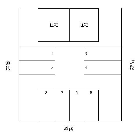 はるひ野立川駐車場Ａの駐車配置図