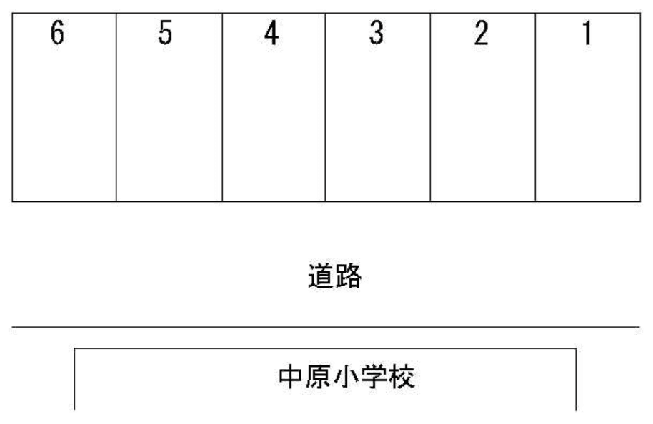 秋川月極駐車場の駐車配置図
