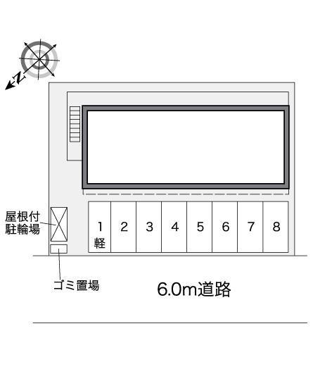 フローラル(39416)の駐車配置図