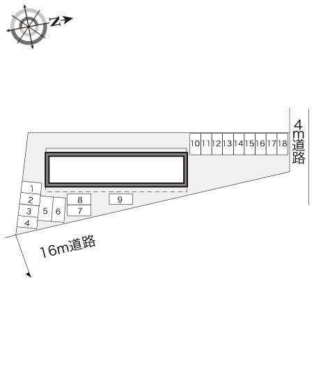 アメニティー(11441)の駐車配置図
