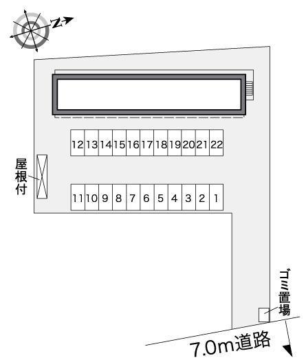スリーアーチⅡ(25238)の駐車配置図