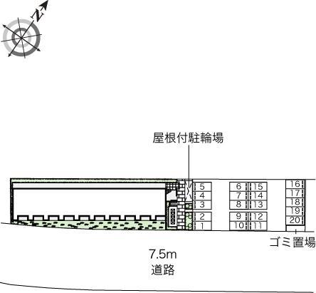 我孫子(38877)の駐車配置図