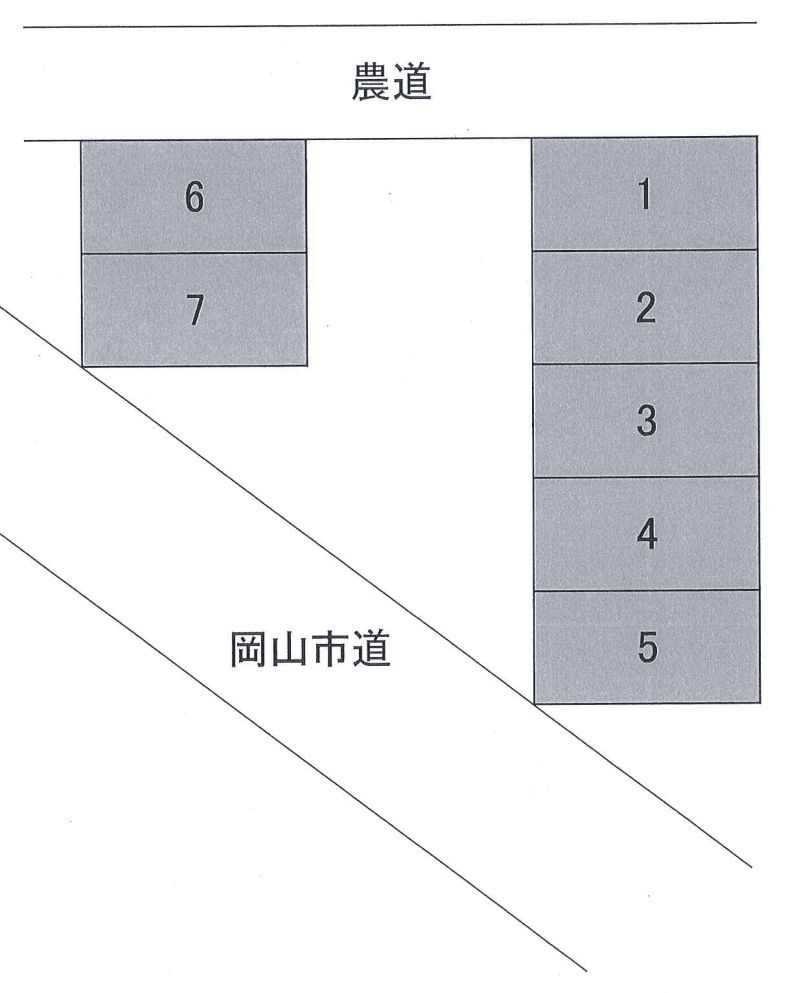 妙法寺駐車場の駐車配置図