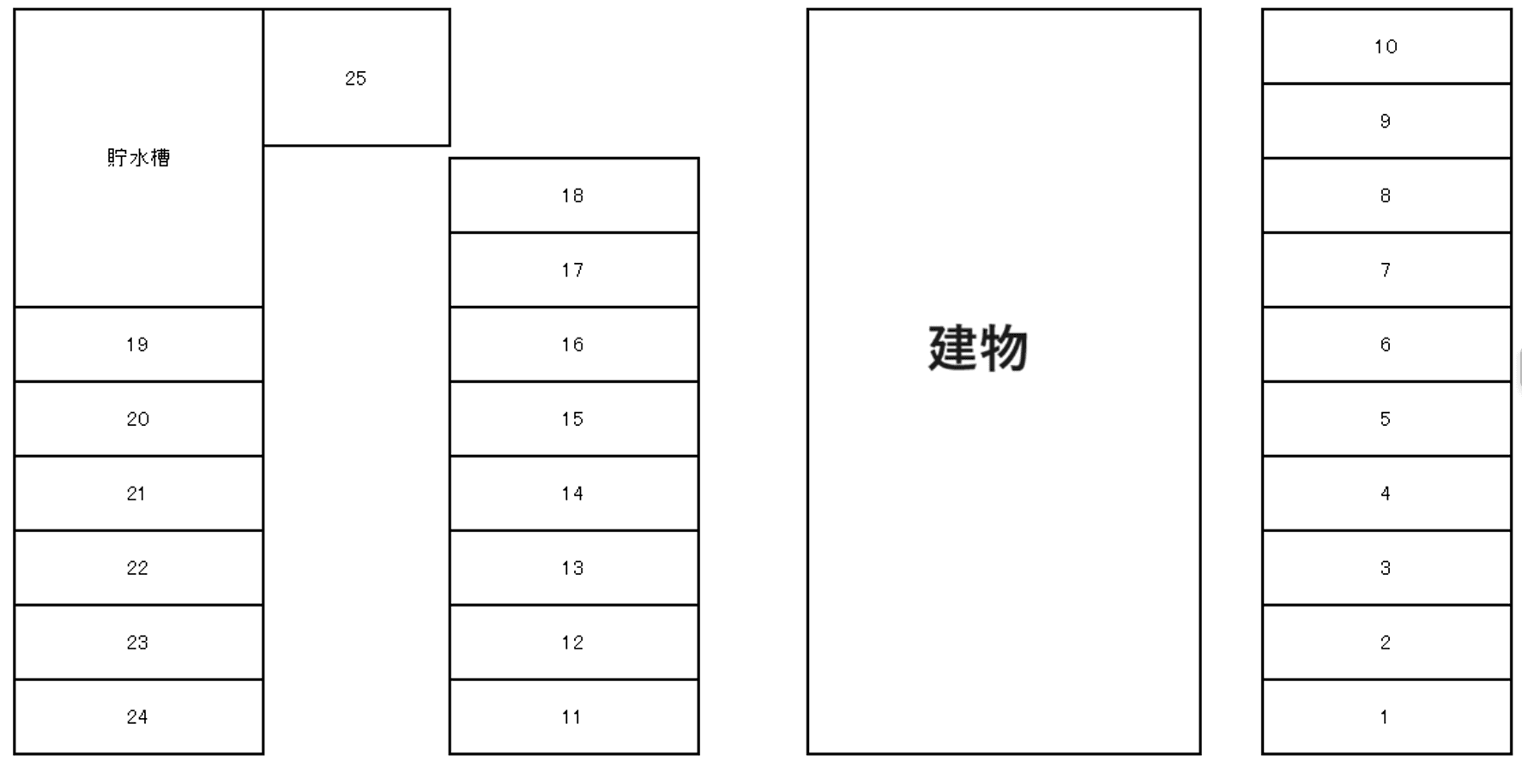ハイツまるいNo.84の駐車配置図
