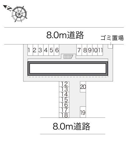 Ｋ．Ｙ(20308)の駐車配置図