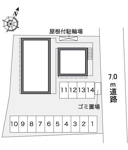 ＷＡＮ(39198)の駐車配置図