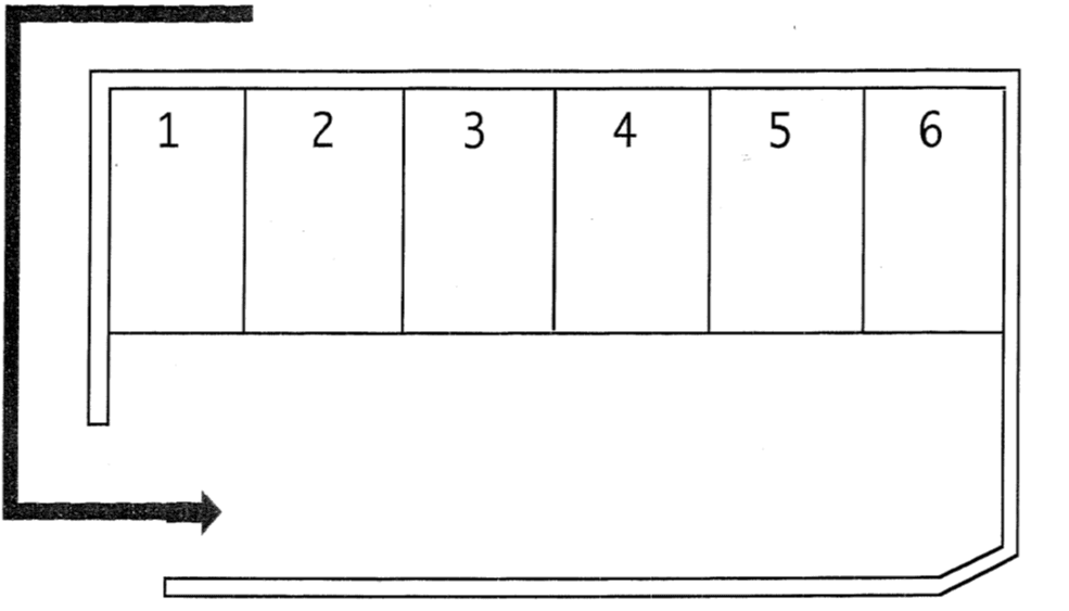 高梨駐車場の駐車配置図