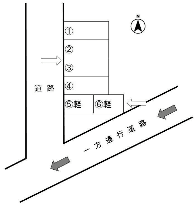 住吉町2丁目佐藤駐車場の駐車配置図