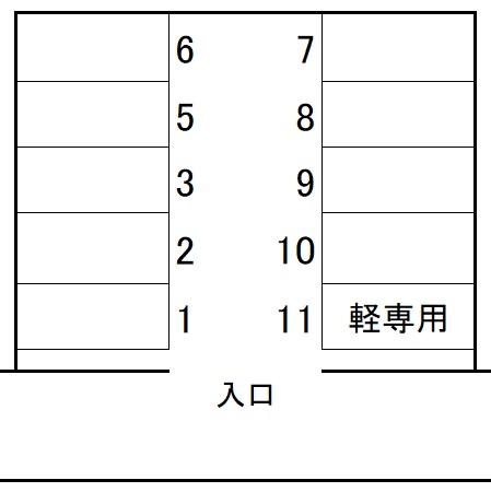 鈴木大門駐車場の駐車配置図