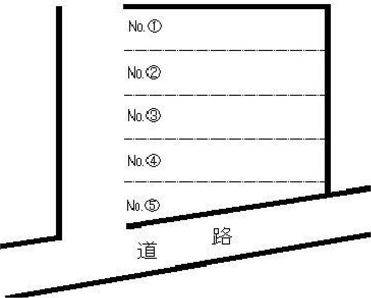 ｵｰﾄ･ｽｸｳｪｱｰ田上2の駐車配置図