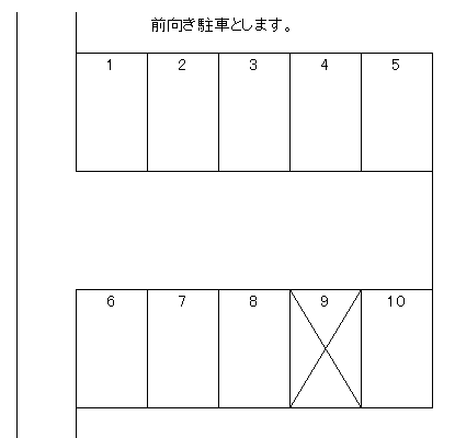 東上郷青葉ヶ丘駐車場の駐車配置図