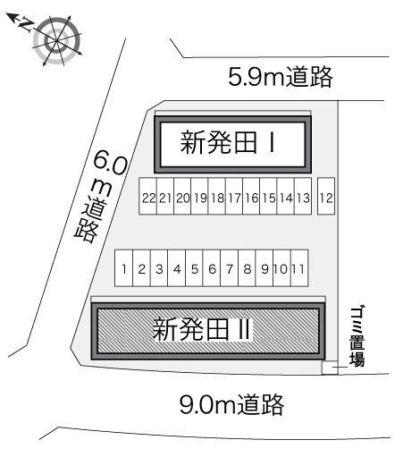 新発田西Ⅱ(21451)の駐車配置図