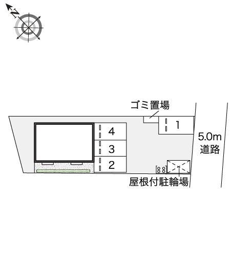 学園前ヒルズ(45038)の駐車配置図