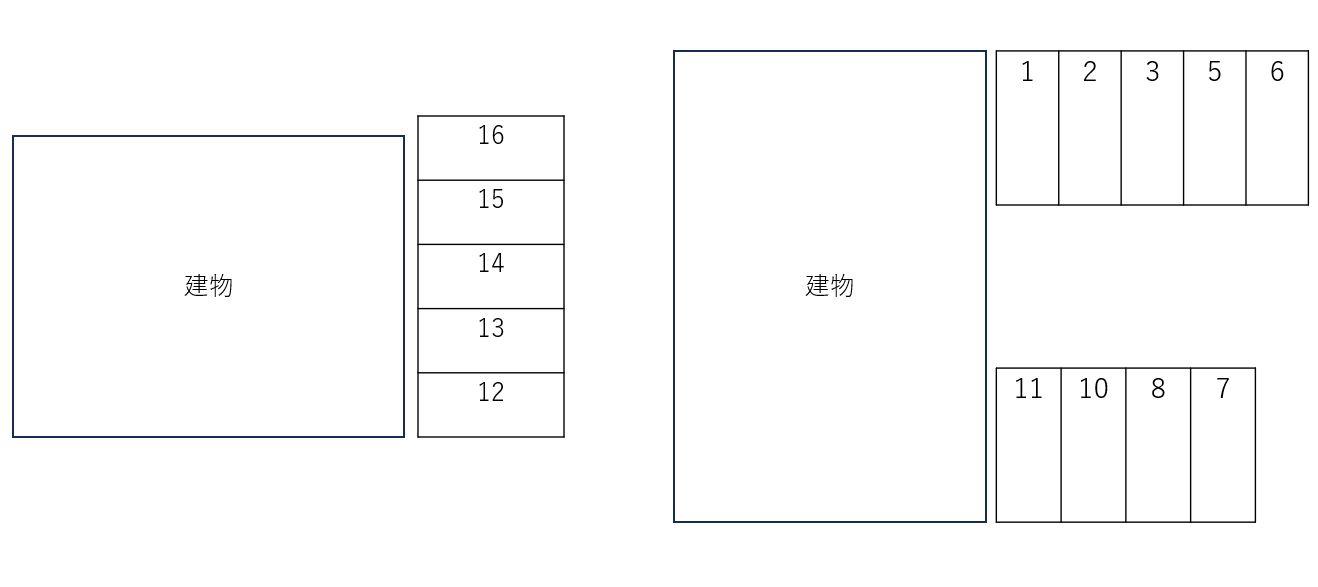 サニーハイムの駐車配置図