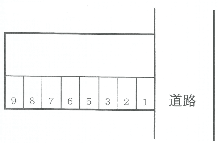 中島ガレージⅠの駐車配置図