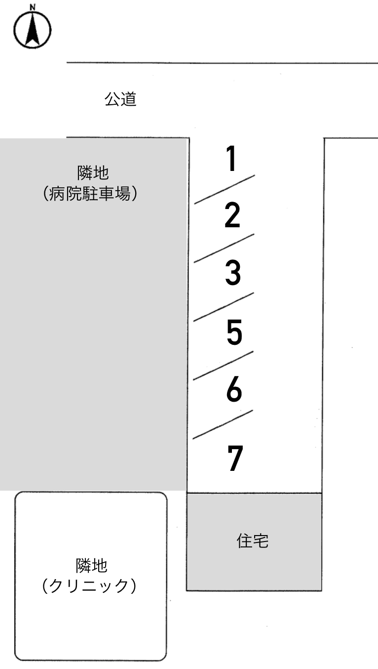 西本町スズキパークの駐車配置図