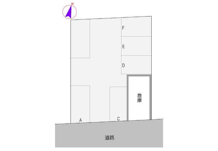 和歌山市花山団地（花山団地）の駐車配置図