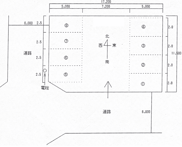 TRパーキングの駐車配置図