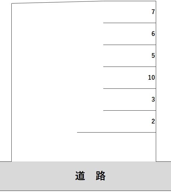 石井第二駐車場の駐車配置図