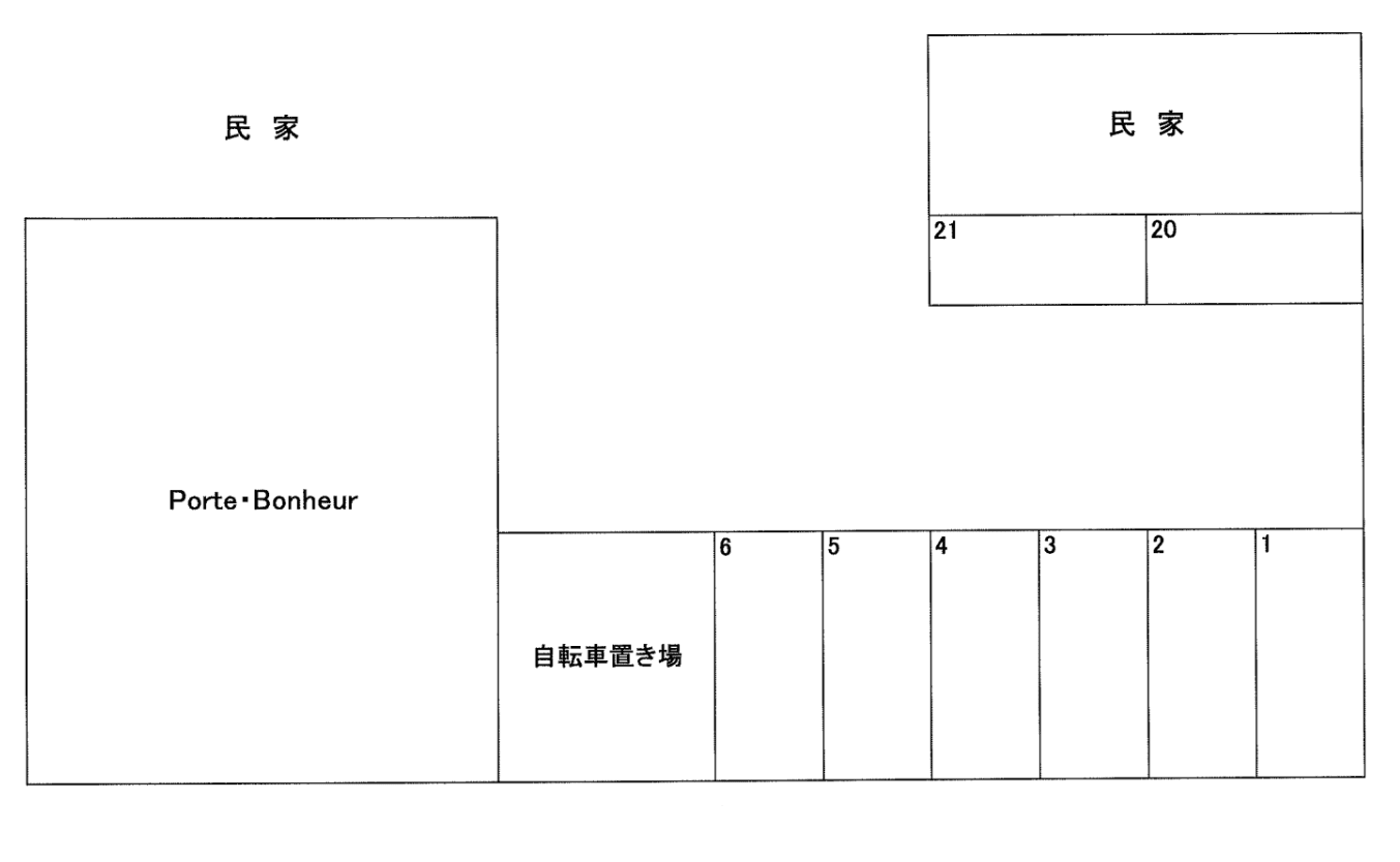 御前橋第二駐車場の駐車配置図