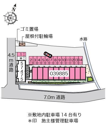 ＨＩＧＡＳＨＩＮＯⅡ(39885)の駐車配置図